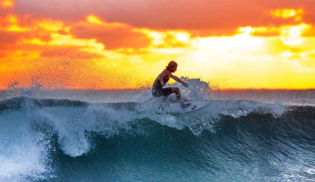 surfing in Barbados 